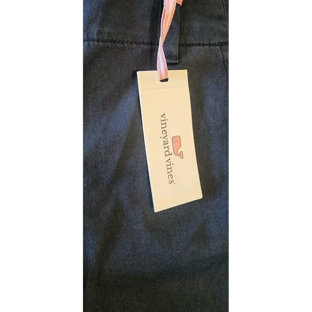 NWT Vineyard Vines‎ Solid Bermuda Short Blue Chino Girls Youth Size 12